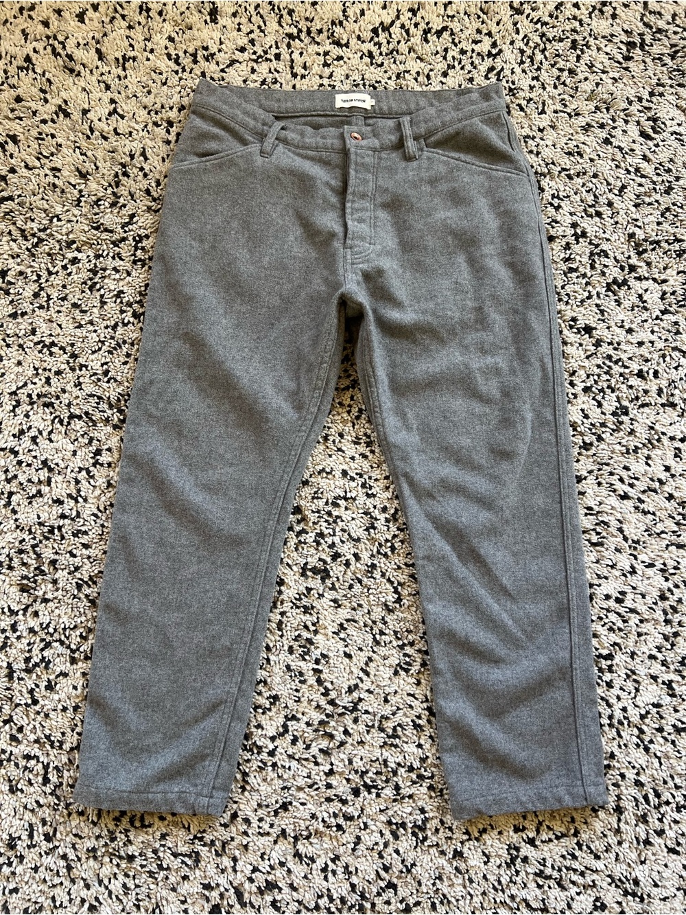 Taylor Stitch Wool Blend Pants Grey 27” Inseam Men’s Size 34